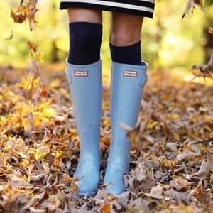 Light Blue Hunter Rain Boots